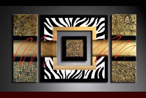 Tableau Abstrait zébré