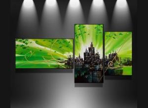 Tableau Triptyque Green City