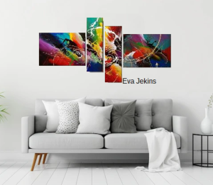 Tableau design peinture Multicolore 