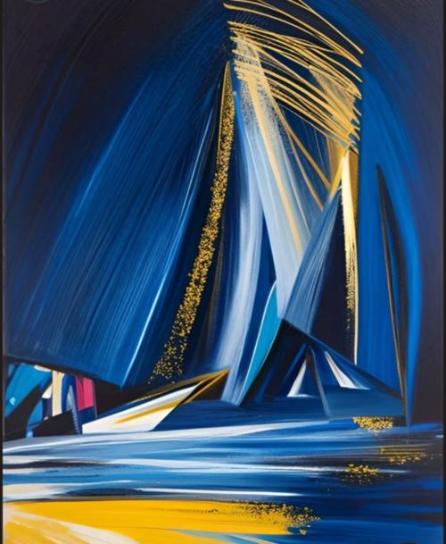 Tableau peinture Océan 
