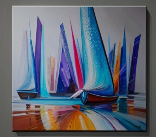 Tableau peinture Yachting of Futur