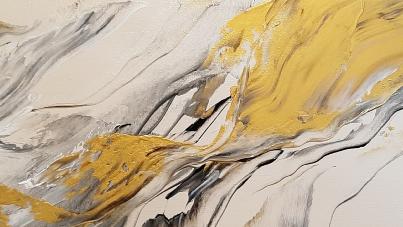 Tableau Abstrait Beige doré Chic