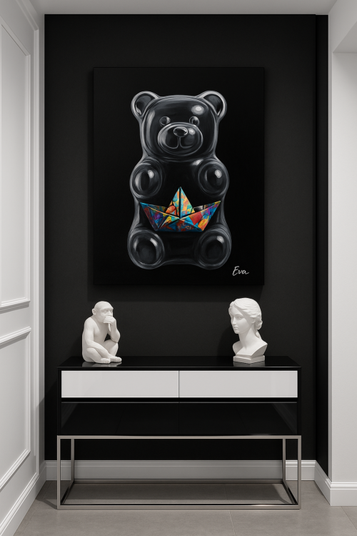 Ours Origamy — Bateau Graffiti • Édition Limitée (7 exemplaires)