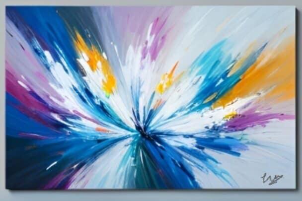 Tableau Fleur xxl  Pastel Peinture