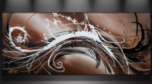 Tableau Panoramique Beige Elyse