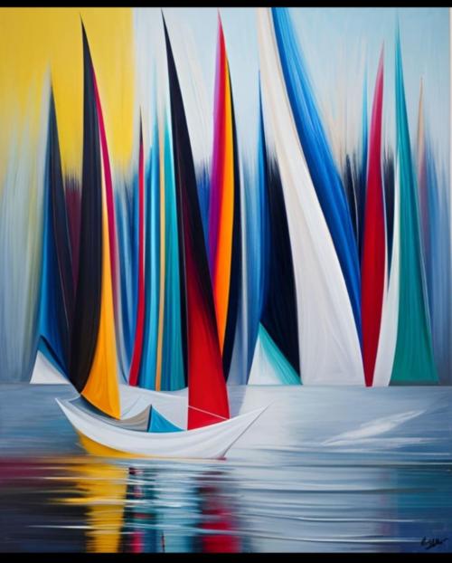 Peinture Voiles colorées 