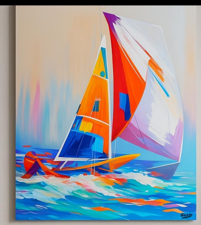 Tableau Marine Multicolore 60 x 80 cm 