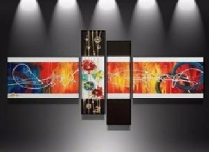 Tableau  design coloré hyppies party