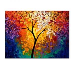 Tableau Arbre de vie coloré 60x60cm