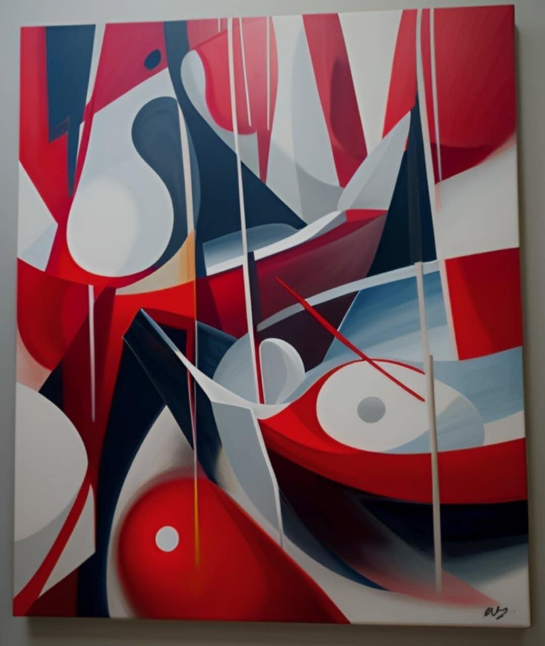 Tableau peinture Red Point