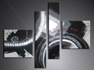 Tableaux abstrait Mont Blanc