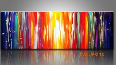 Tableau Abstrait multicolore design