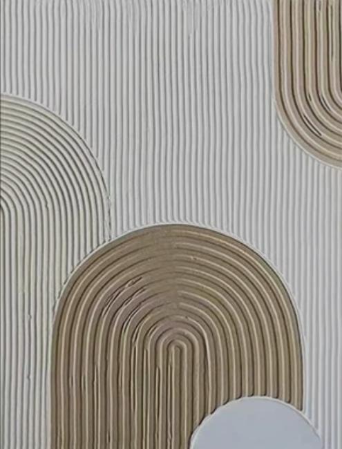 Tableau Design Texture Blanc Beige taupe 