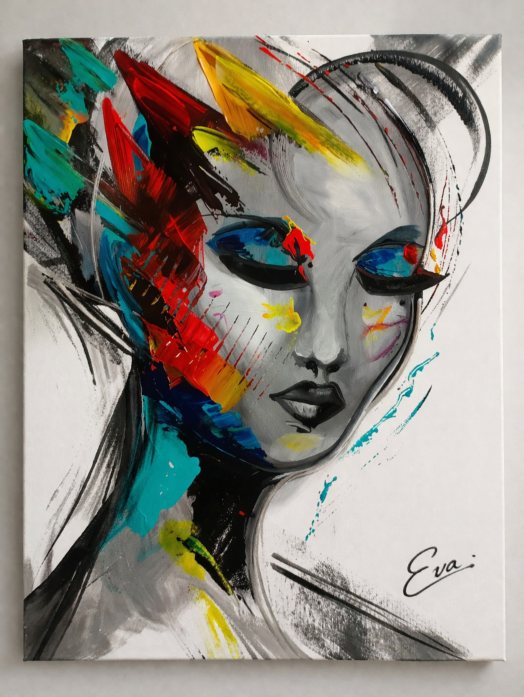 Tableau peinture Féminité Excellence