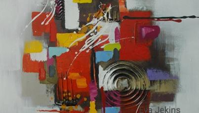 Tableau peinture multicolore Eternity