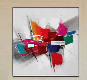Tableau Abstrait Déco Design Multicolore - Artiste E.J.RAC