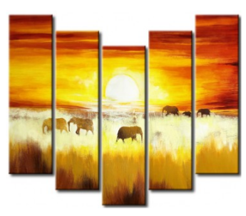 Tableau savane ensoleillée