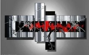 Tableau design rouge noir Flavour's 