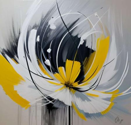 Tableau peinture Fleur Moderne - Artiste Eva Jekins