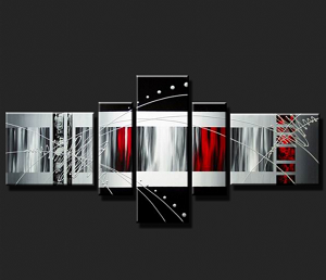 Tableaux design blanc rouge Evidence 