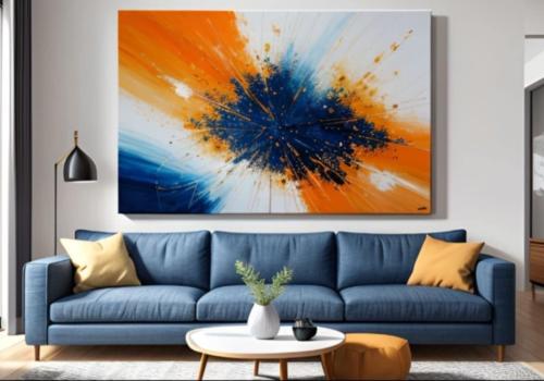 Peinture Abstraite Eclat de Couleurs 