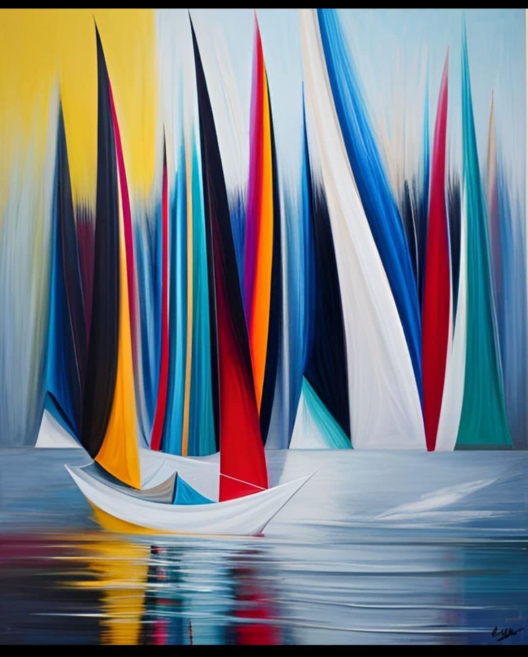 Peinture Voiles colorées 