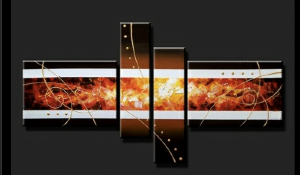 Tableaux abstrait automne design