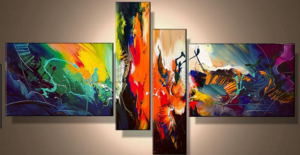 Tableau multicolore Rainbow
