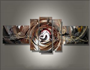 Tableaux abstrait design triptyque Eva.