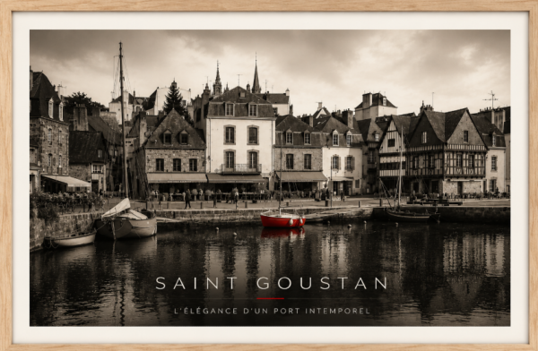 Affiche d'art de Bretagne – Port de Saint Goustan Auray| Tirage d'art signé