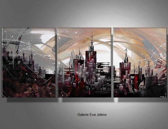Grand Triptyque Beige City