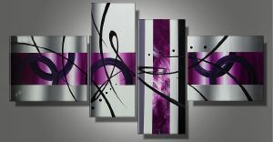 Tableau Fushia abstract