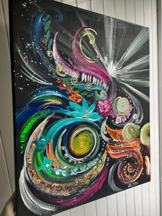 Tableau Abstrait Multicolore moderne - Eva Jekins